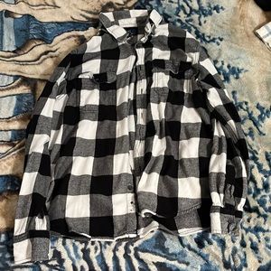 Black and white flannel